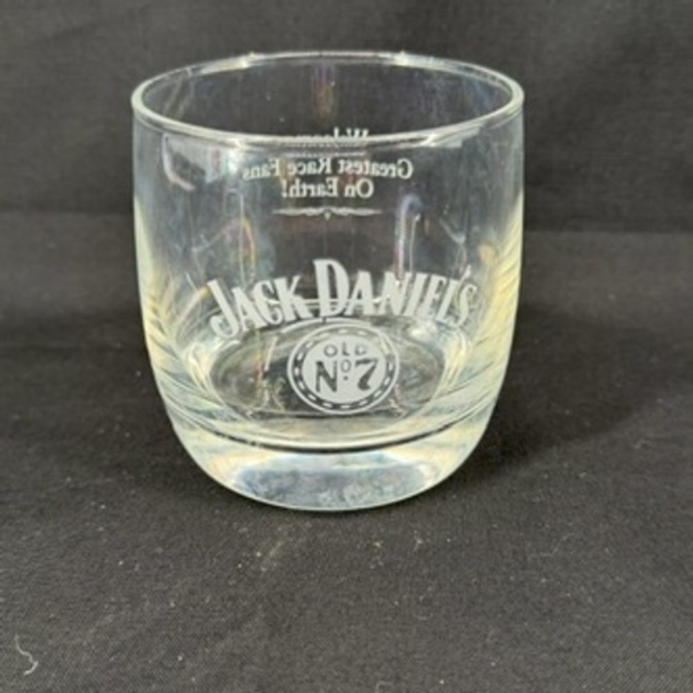 Jack Daniels Old No. 7 Rocks Glass Greatest Race Fans On Earth Whiskey Barware